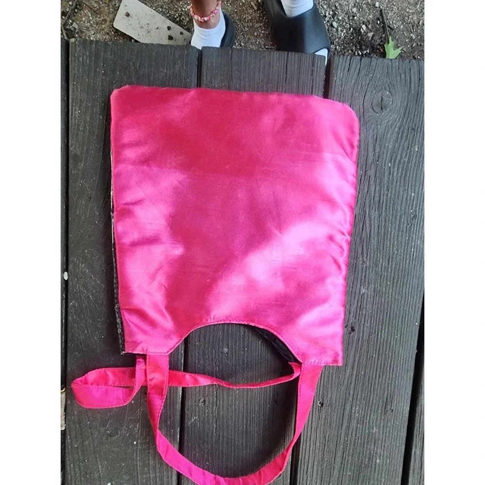 Official One Direction Black Sequin, Hot Pink Handled Tote Bag Rare 2012 1D